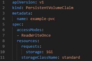 Kubernetes persistent volume