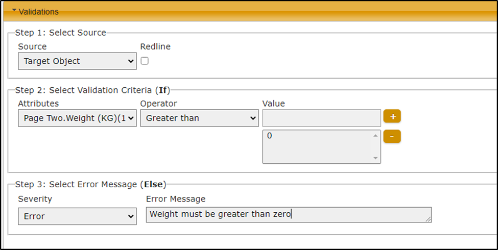 Attribute Value Comparison