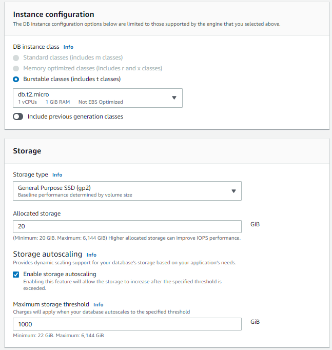 Instance Configration