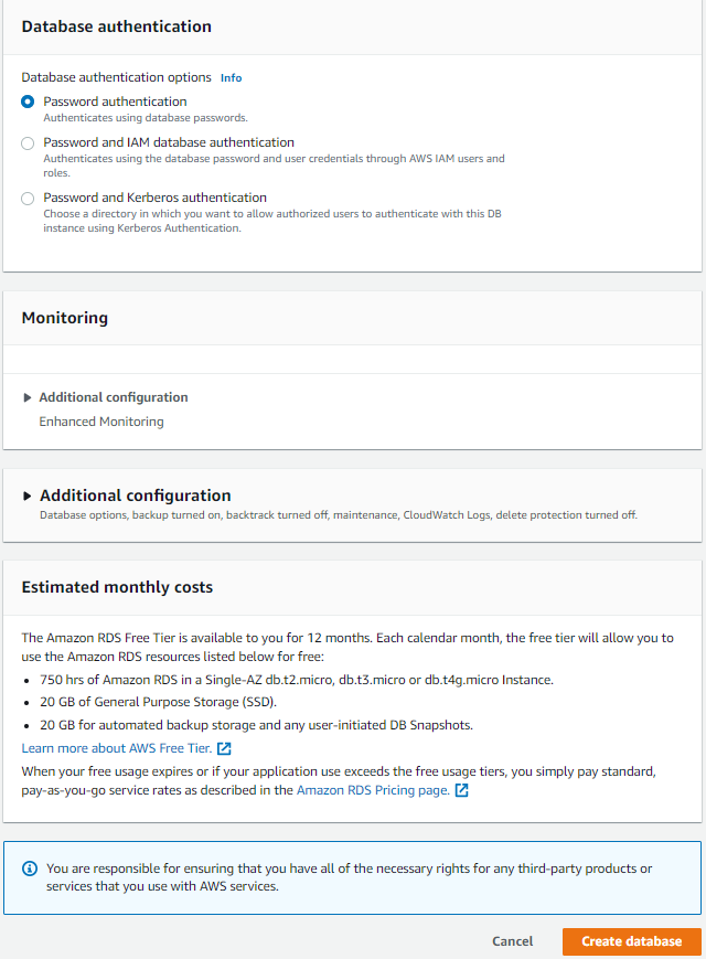 Database Authentication