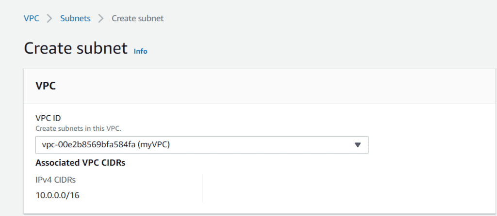 Create Subnets