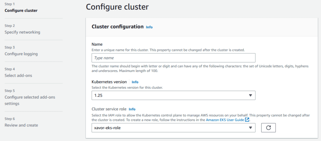 Create Cluster