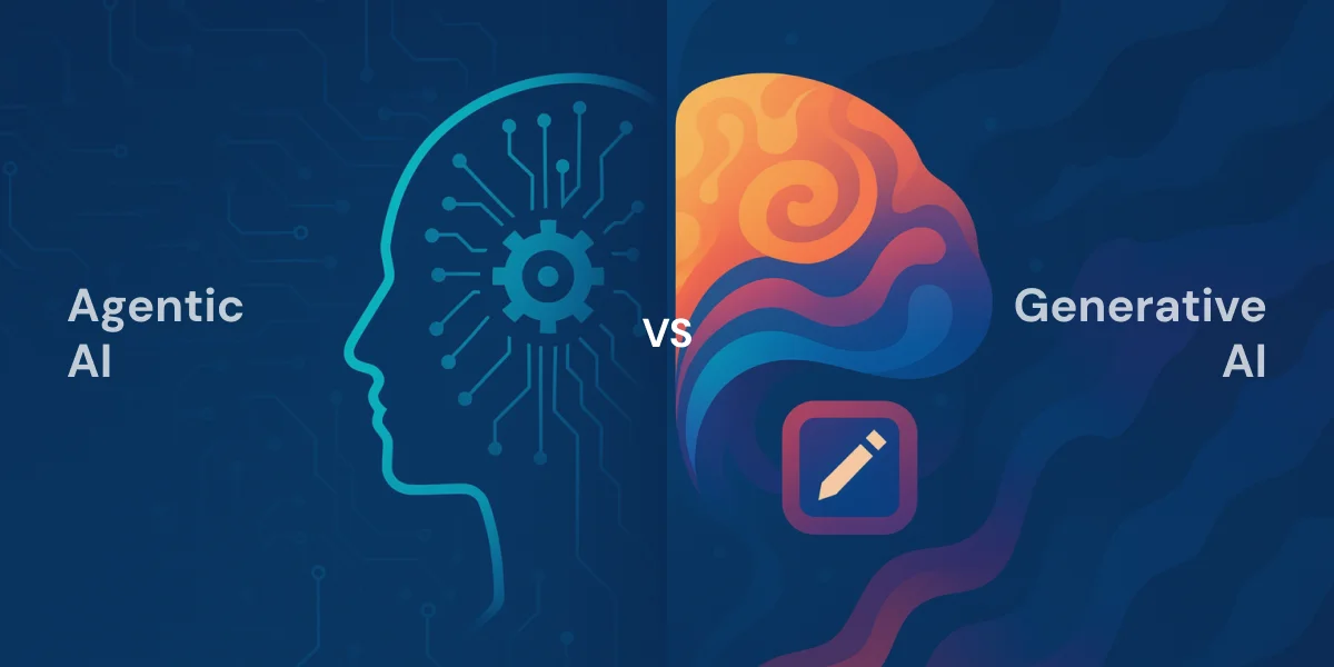 Agentic AI vs Generative AI: Top differences